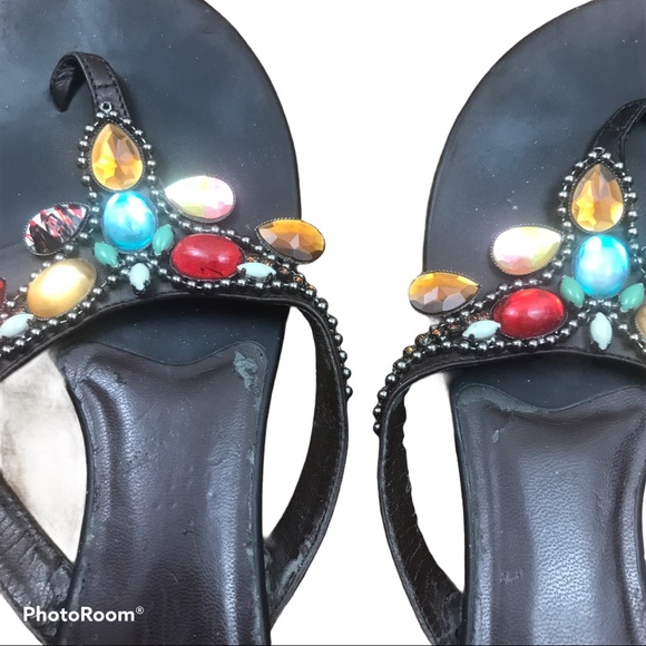 ❤️Franco Sarto Ceylon Jewel Sandals 8.5 Brown - Picture 2 of 6